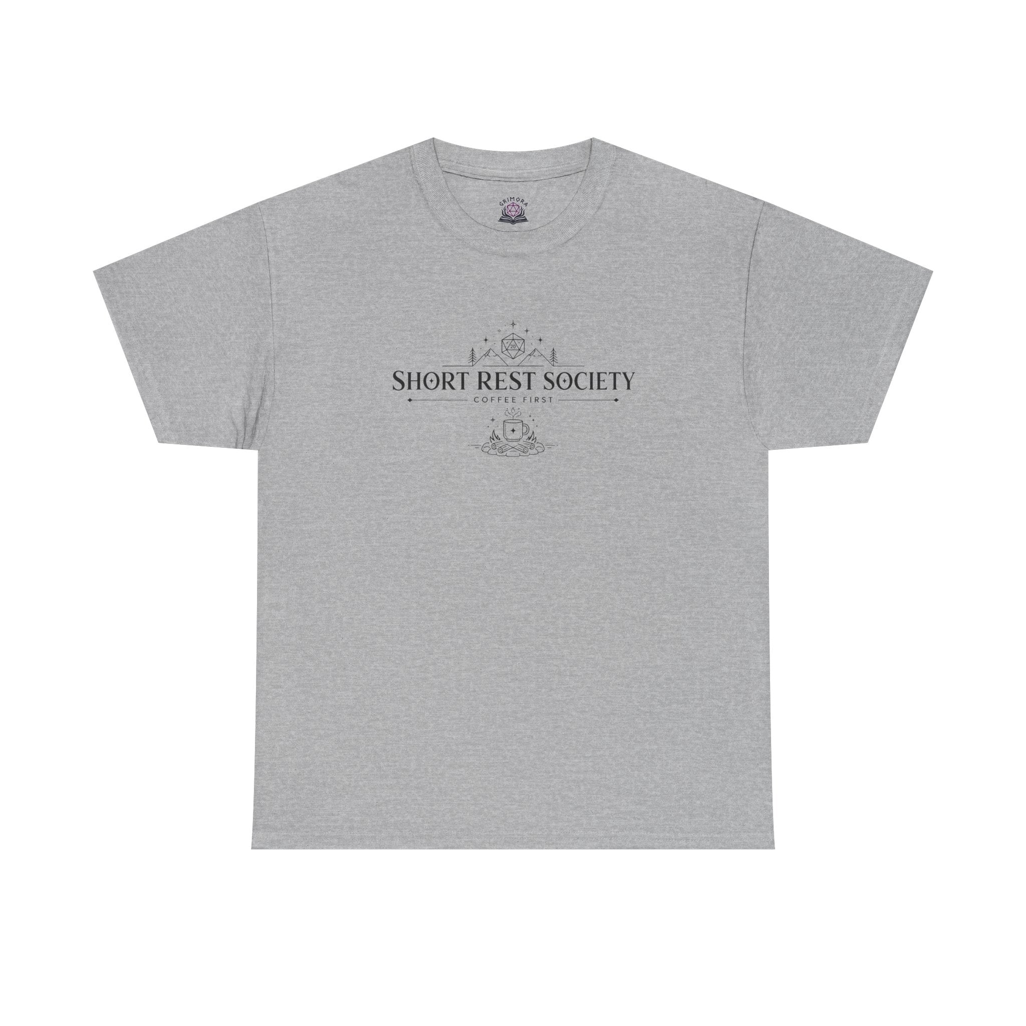 Short Rest Society – Coffee First | Tabletop RPG T-shirt