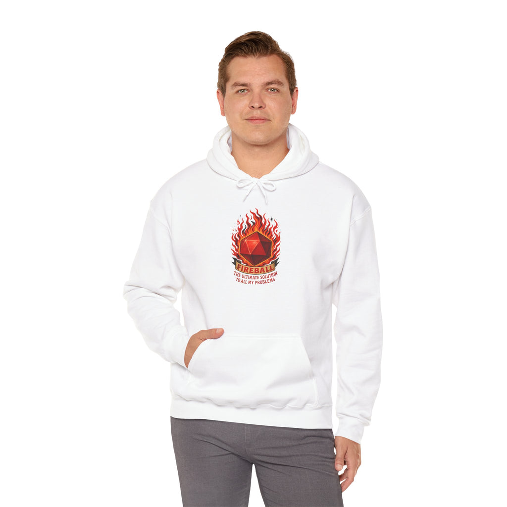 Fireball – The Ultimate Solution to All My Problems| Funny RPG Hoodie